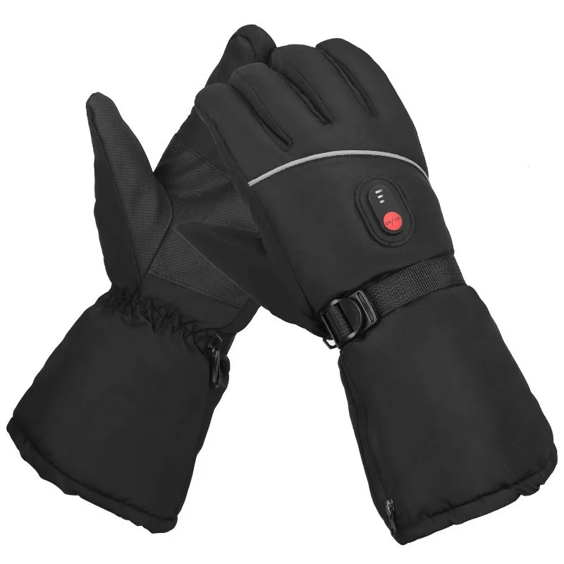 Electric Heated Gloves, USB Rechargeable 3 Heat Levels Waterproof Touchscreen Winter Skiing Motorcycle Cycling Warm Gloves