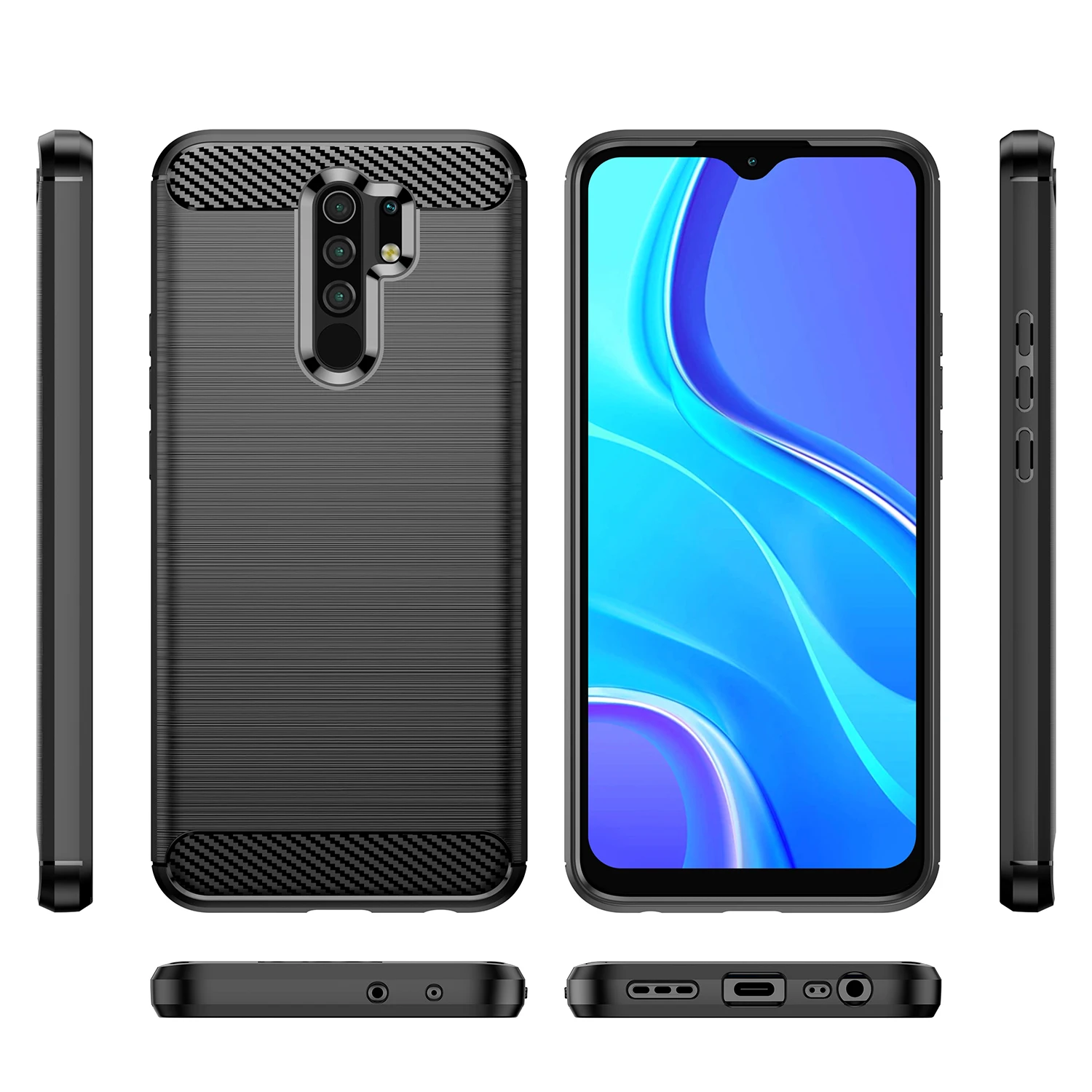 For Redmi 9 Prime redmi9 Xiaomi Poco M2 Soft Silicone Case Back Cover for Mi poco m2 reloaded redmi9prime Shockproof Matte Cases