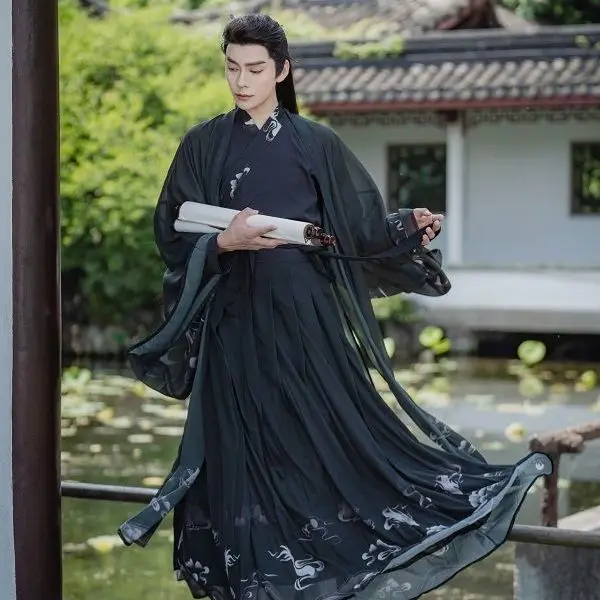 

Оригинальные стили Hanfu, Guancanghai, Wei и Jin, супер сказочные мужчины и женщины, рыцари, студенты в китайском стиле, повседневные Костюмы