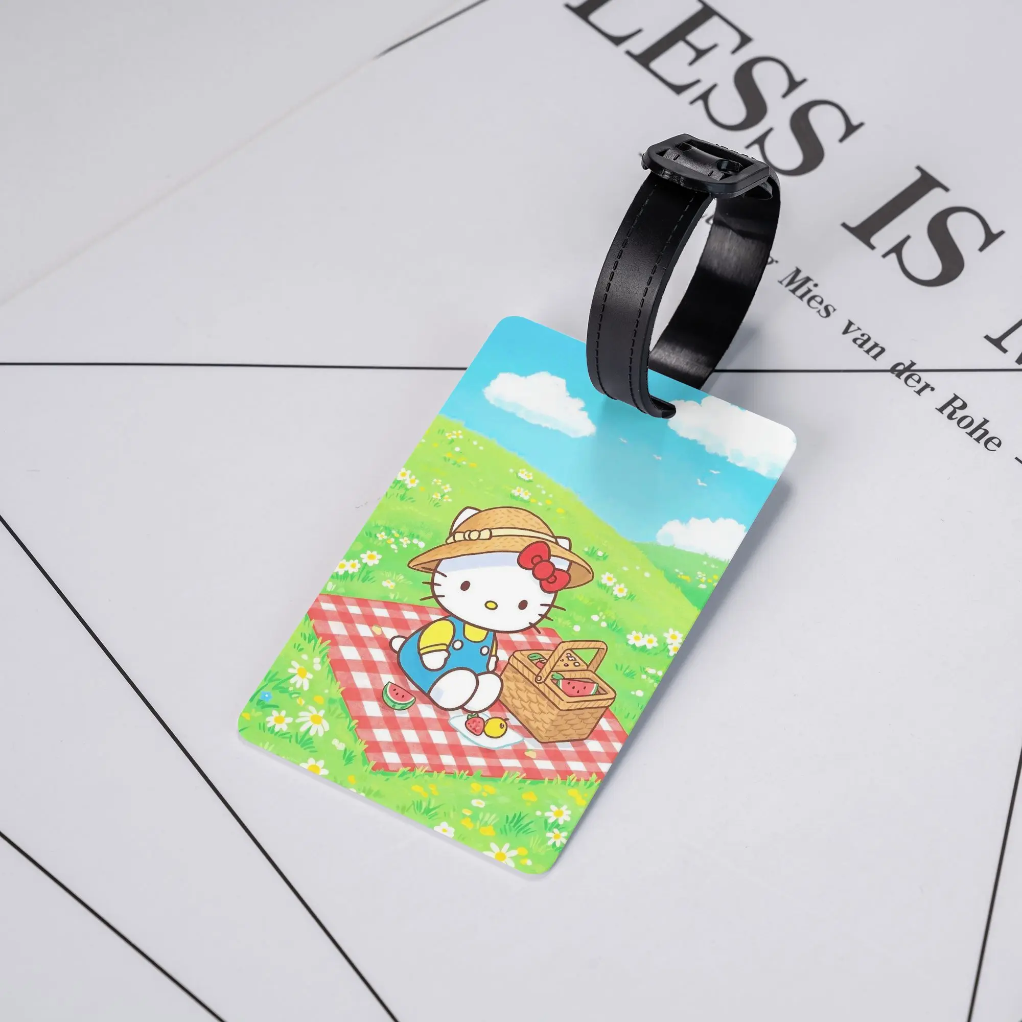 

Hello Kitty Cartoon Luggage Tag Suitcase Silicon Travel Accessories Holder Baggage Tag ID Address Baggage Tag Gift