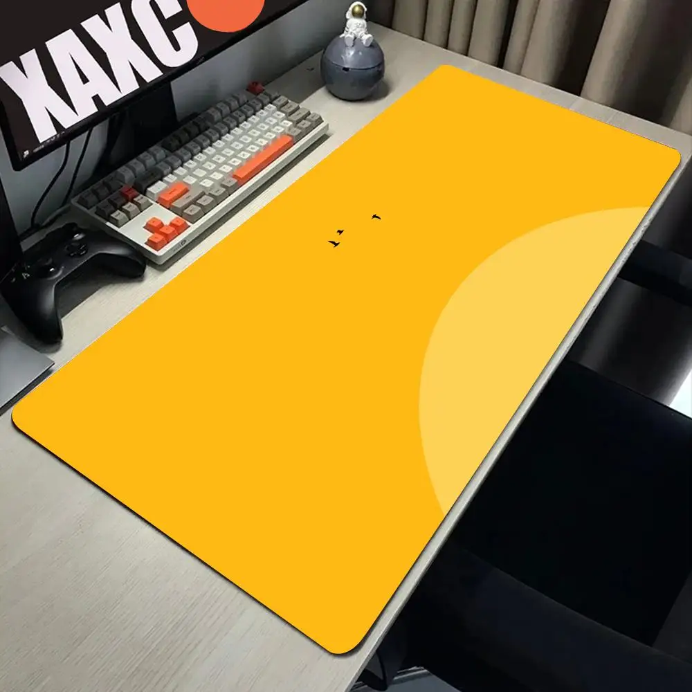 Fashion Yellow Creative Mouse Pad High Quality Best-Selling Games Non-Slip Rubber Lock Pad Dedicated Office Computer Table Mats