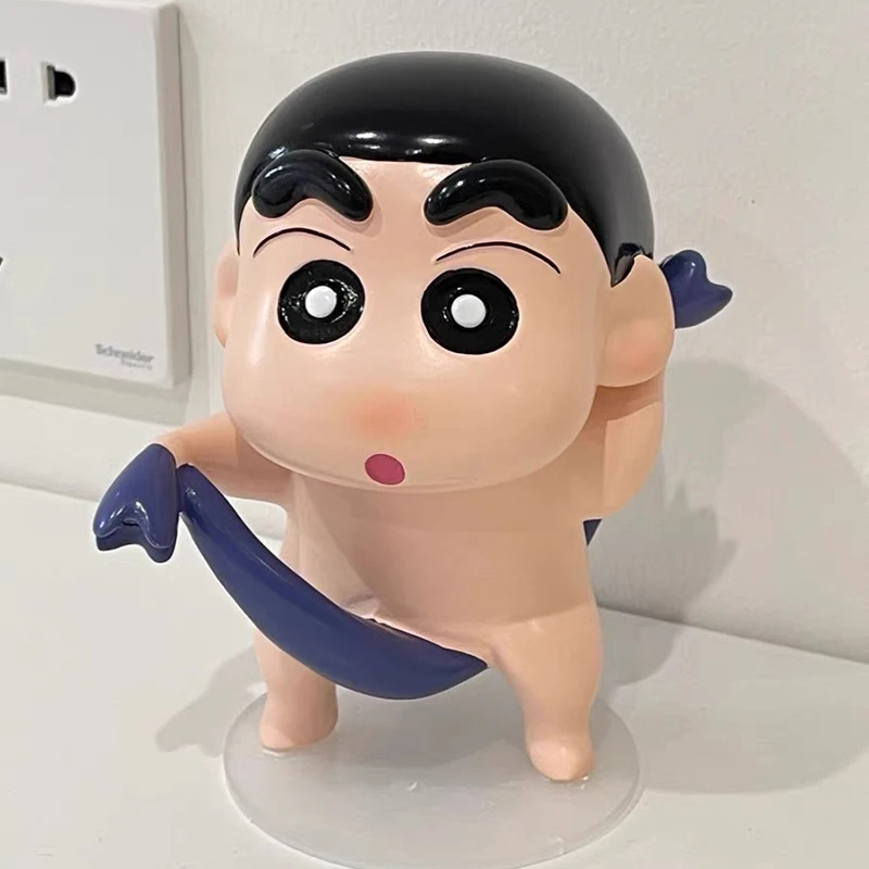 Anime Crayon Shin-chan Figures GK Shinnosuke Nohara Nohara Himawari Bathe Action Figures PVC Model Collection Birthday Toys