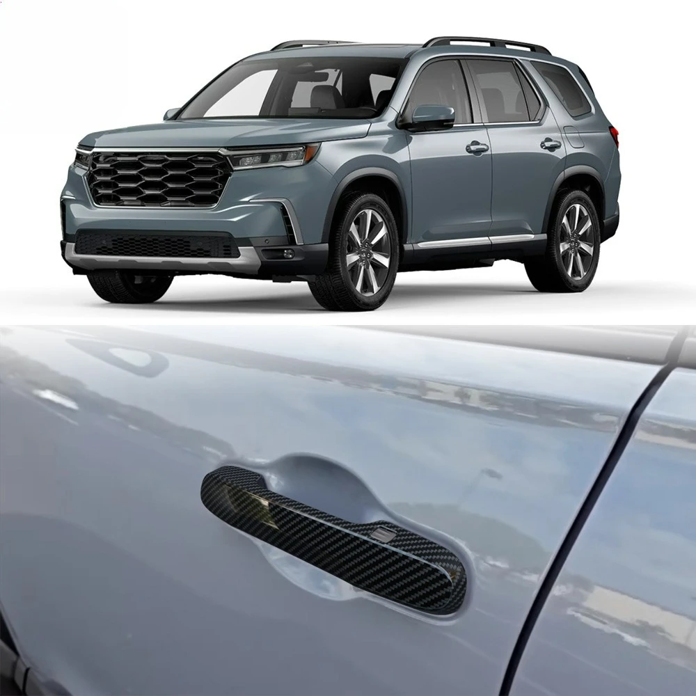 

For Honda Pilot YG1/2 Tourin 2023~2026 2024 2025 Car Exterior Door Handle Cover Door Bowl Protect Stickers Decorative Accessorie