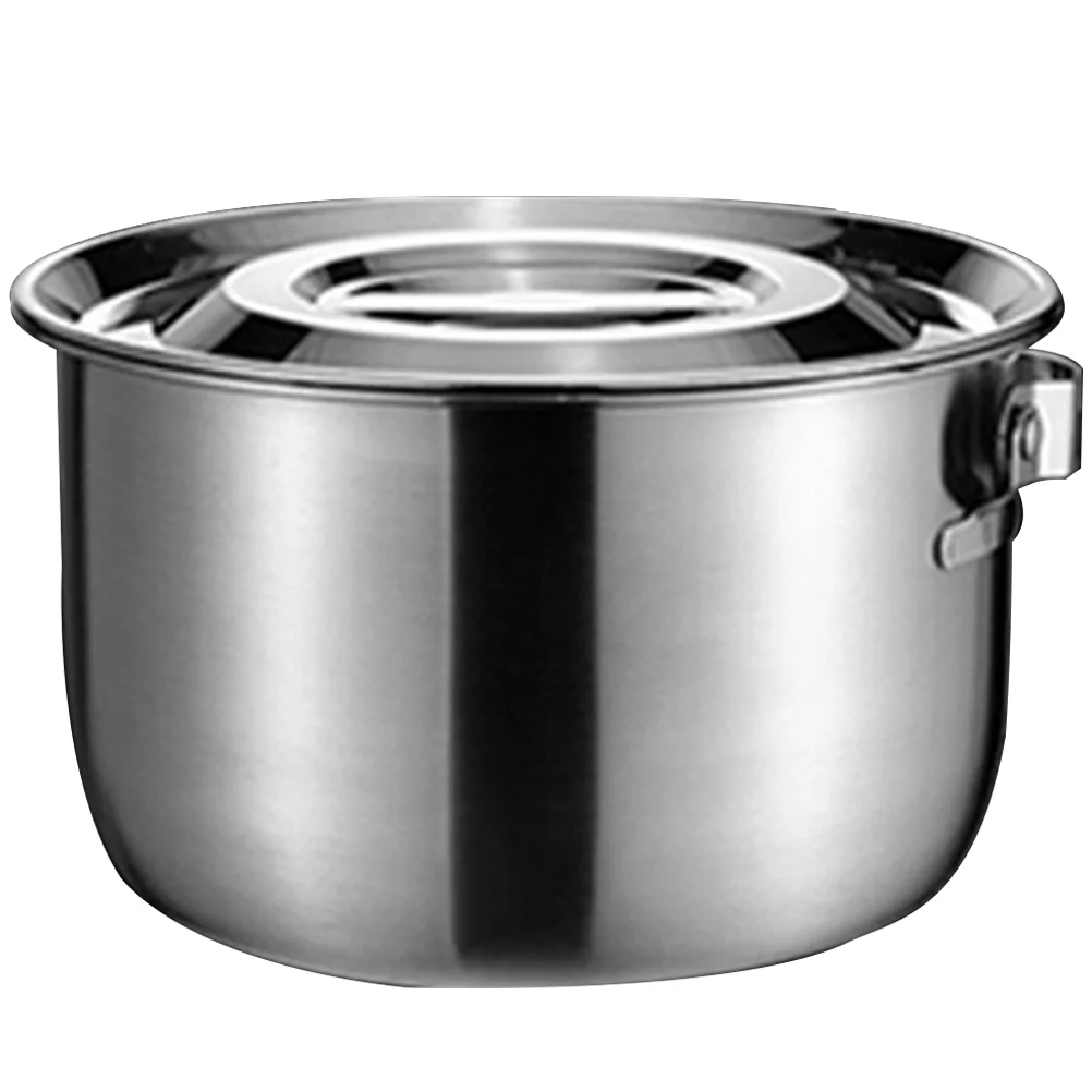 Stainless Steel Lard Tank Food Bowl Egg Mixing Large Basin Metal Storage Holder