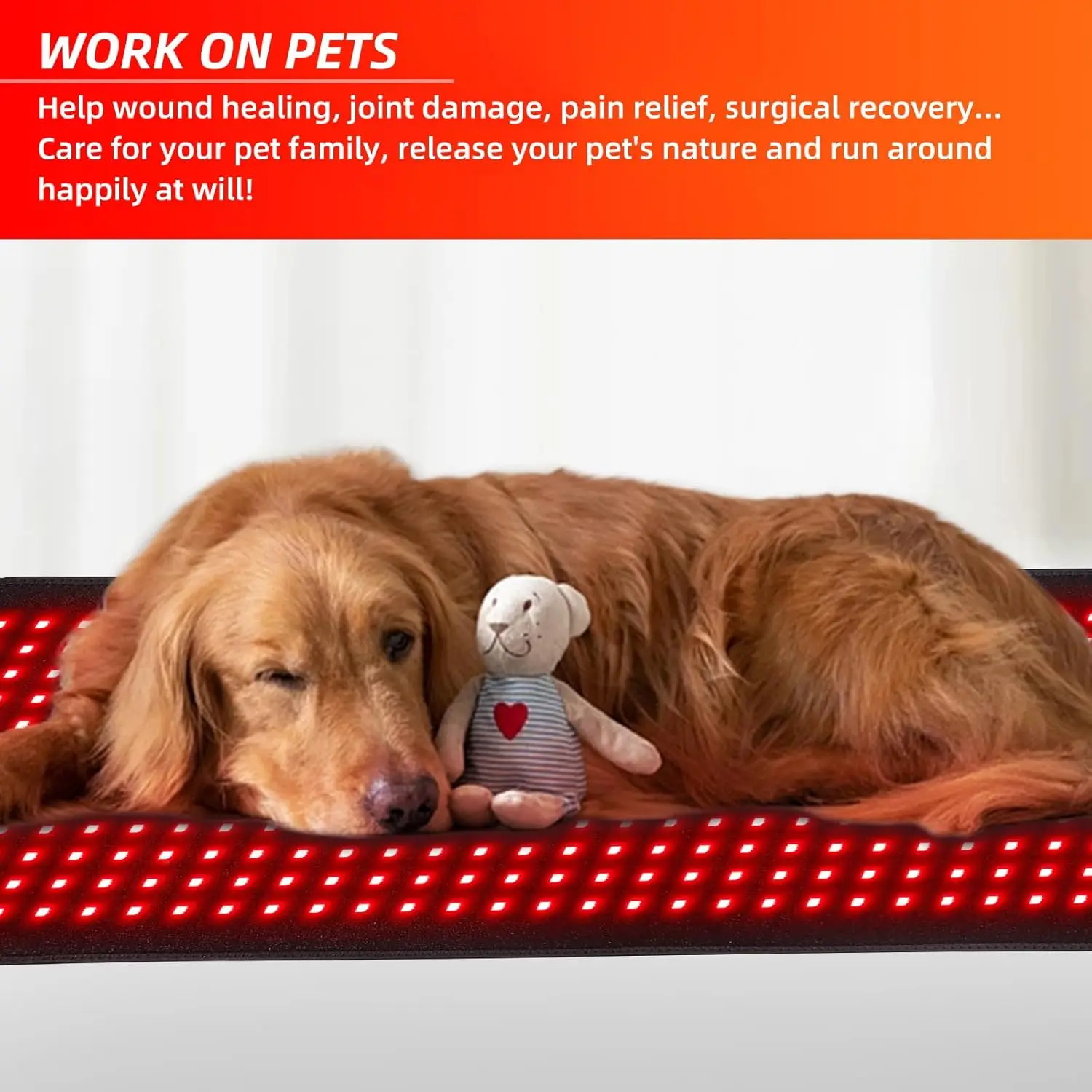 للبيع حصيرة العلاج بالضوء الأحمر لكامل الجسم، بطانية الضوء الأحمر مقاس 71 × 31 بوصة، وسادة تسخين للعلاج بالأشعة تحت الحمراء كبيرة جدًا #6