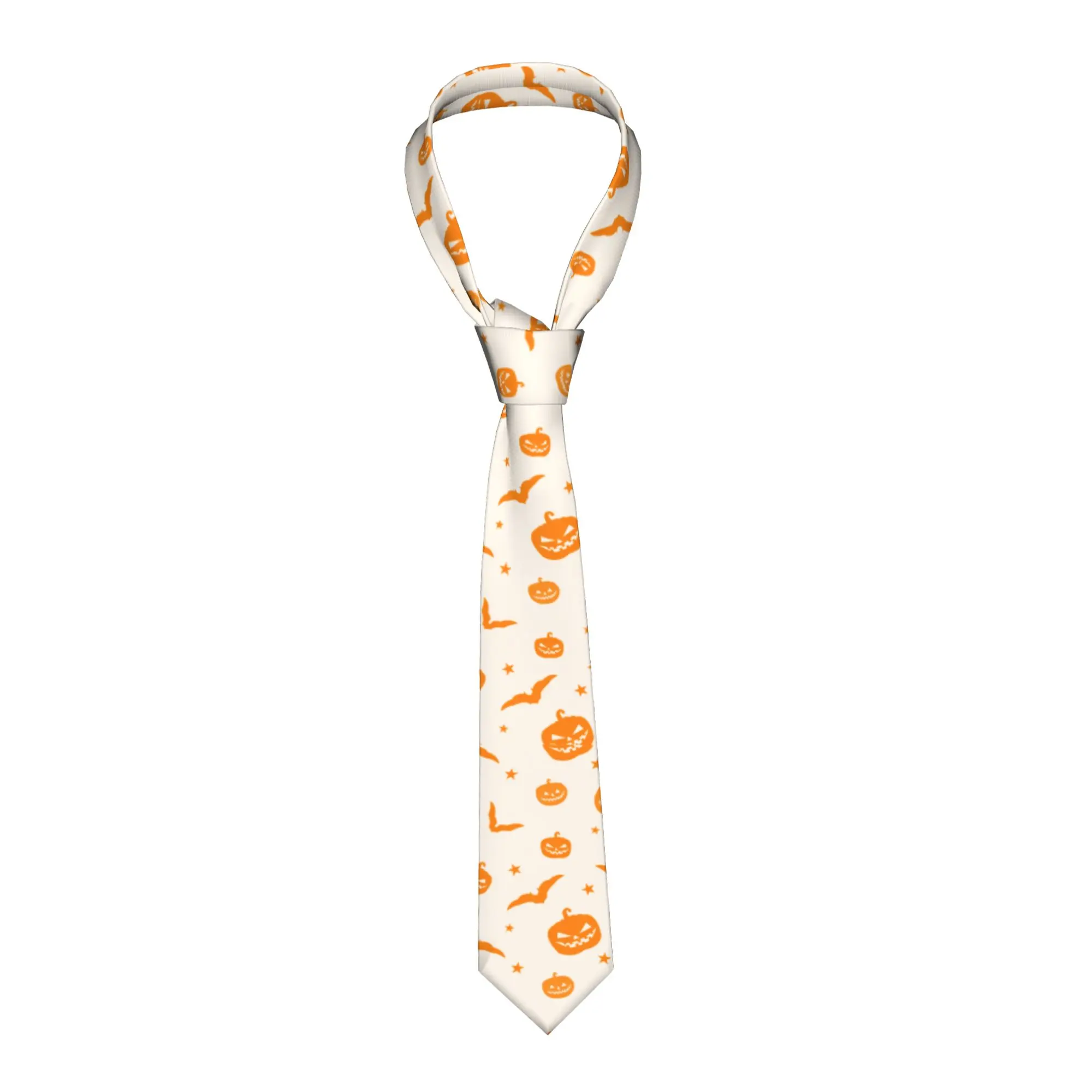 Halloween Pumpkins Neckties Unisex Fashion Classic  Neck Ties for Mens Shirt Accessories Cravat