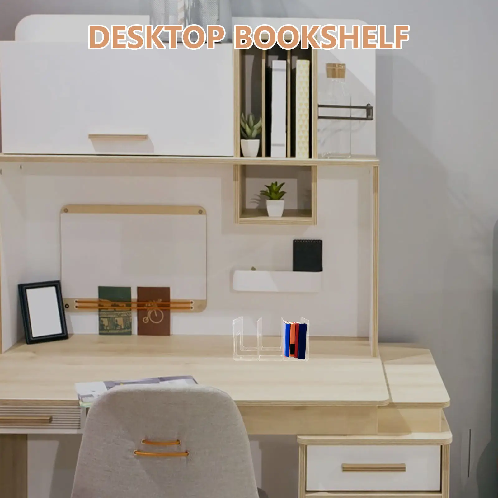 

2 шт. акриловые прозрачные подставки для книг, многофункциональные держатели для книг для дома, офиса, класса, библиотеки