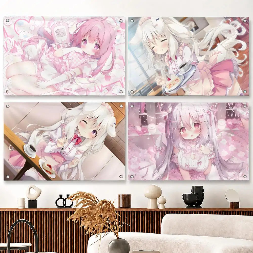 Misono Ichika Visual‑Novel cute Flags Flag Soft skin-friendly Durable Tapestry Outdoor party Home living room bedroom Decoration