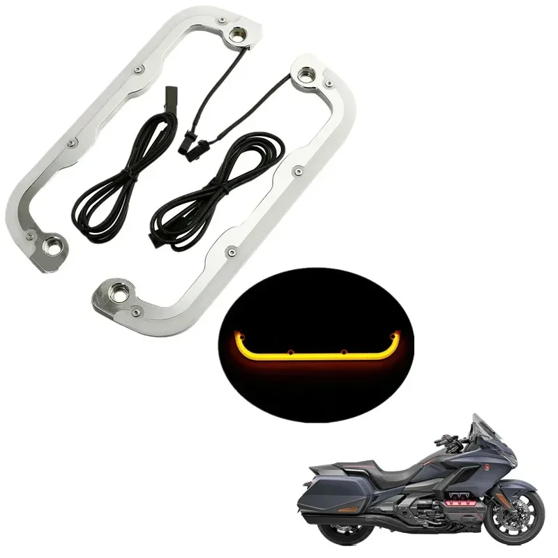 

For Honda Goldwing Gold Wing 1800 GL1800 2018-2022 2019 Motorbike Acsessories Engine Panels LED Running Light