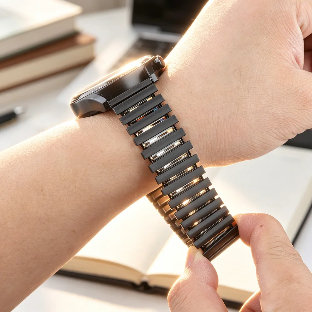 Bracelet extensible en acier inoxydable, 22mm, pour montre Huawei GT 2 2e 3 4 5 6 Pro, pour montre Xiaomi S 2 3 4 5 6 7, montre intelligente
