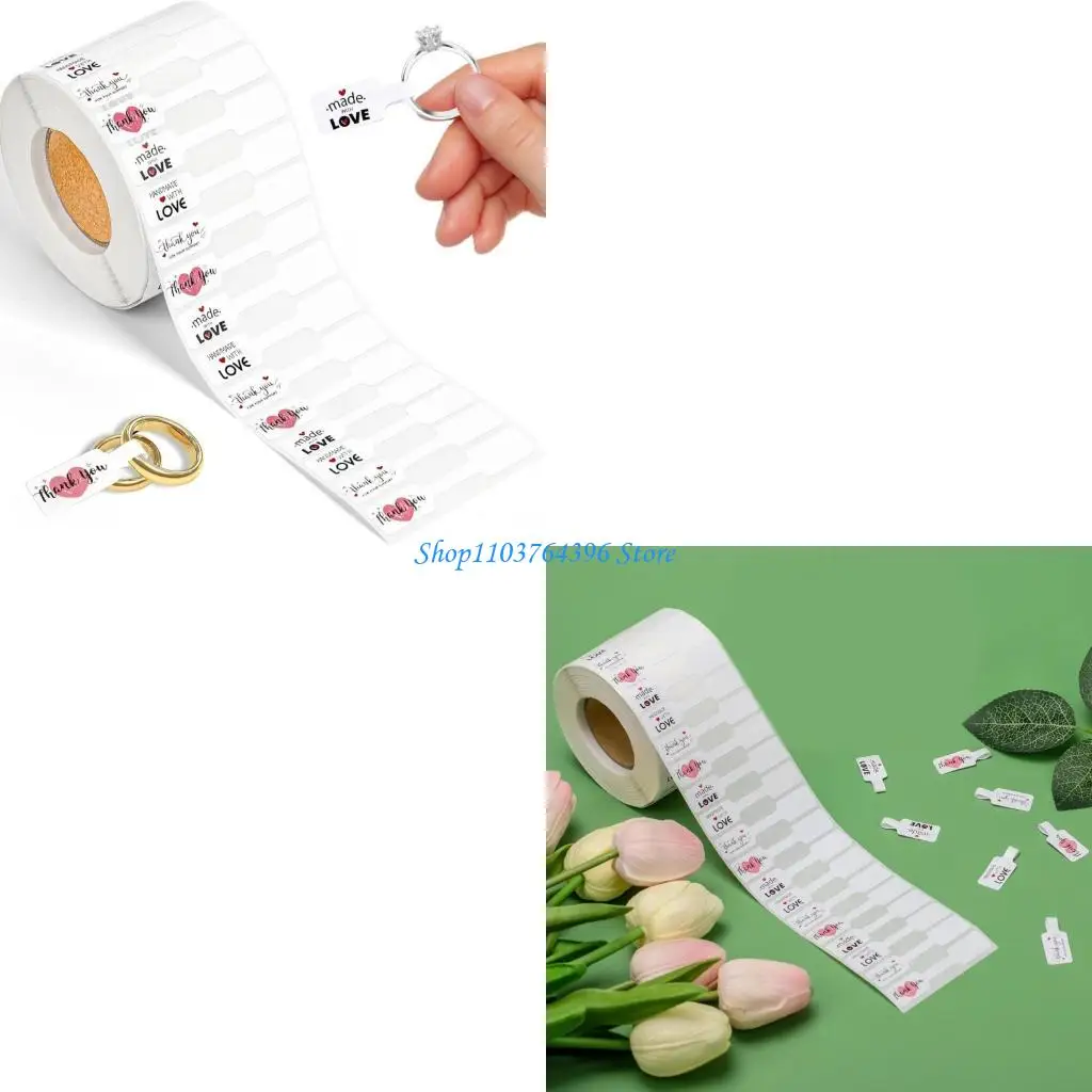 

500 шт., система маркировки ювелирных изделий ручной работы, многоразовые наклейки с клейкими концами, подходящие для различных