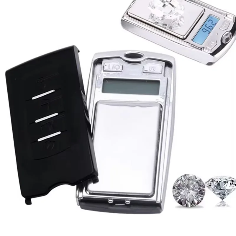 

200g 0.01g Mini Electronic Digital Pocket Scale High Precision Portable Car Key Shape Jewelry Scales Palm Scale with Lcd Display