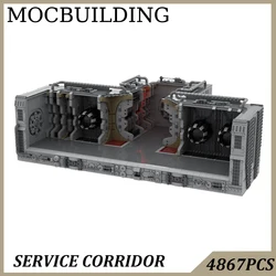 Spaceship Service Corridor MOCBUILDING Blocks Bricks Display Model Construction Toys Christmas Present Birthday Gift