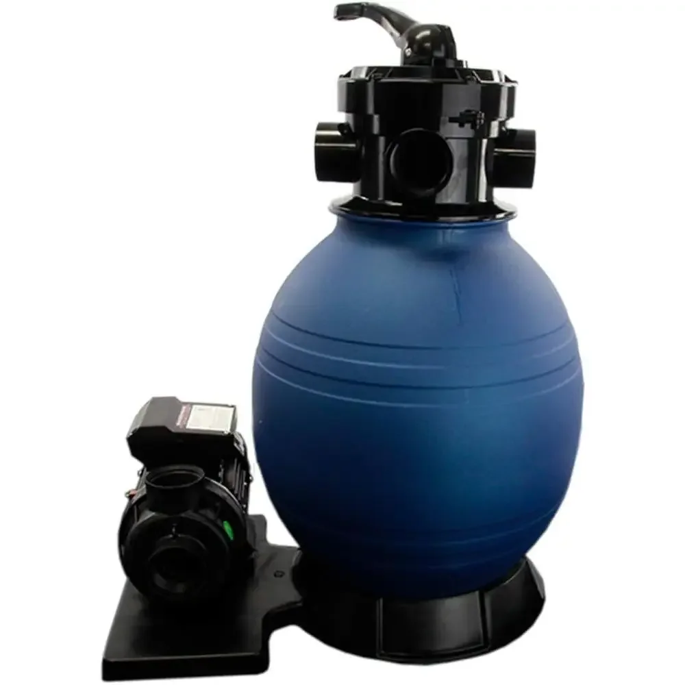 12-Inch Above Ground Pool Sand Filter System | 1/3 HP Pump | 42 lb Sand Capacity | Pools Up to 4,000 Gallons | Includes Hoses, C