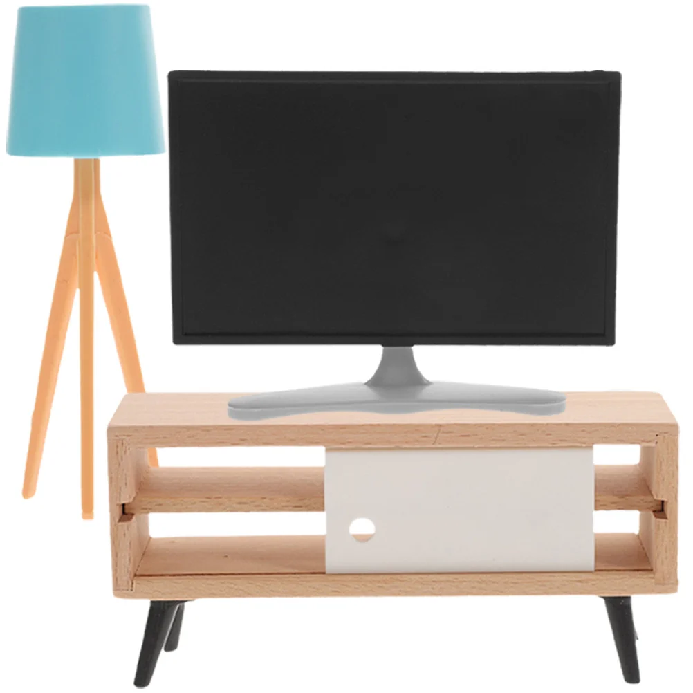 Mini Bedroom Accessories Ornaments for Kids Furniture Miniature House Toy Supplies Decoration Wood Child