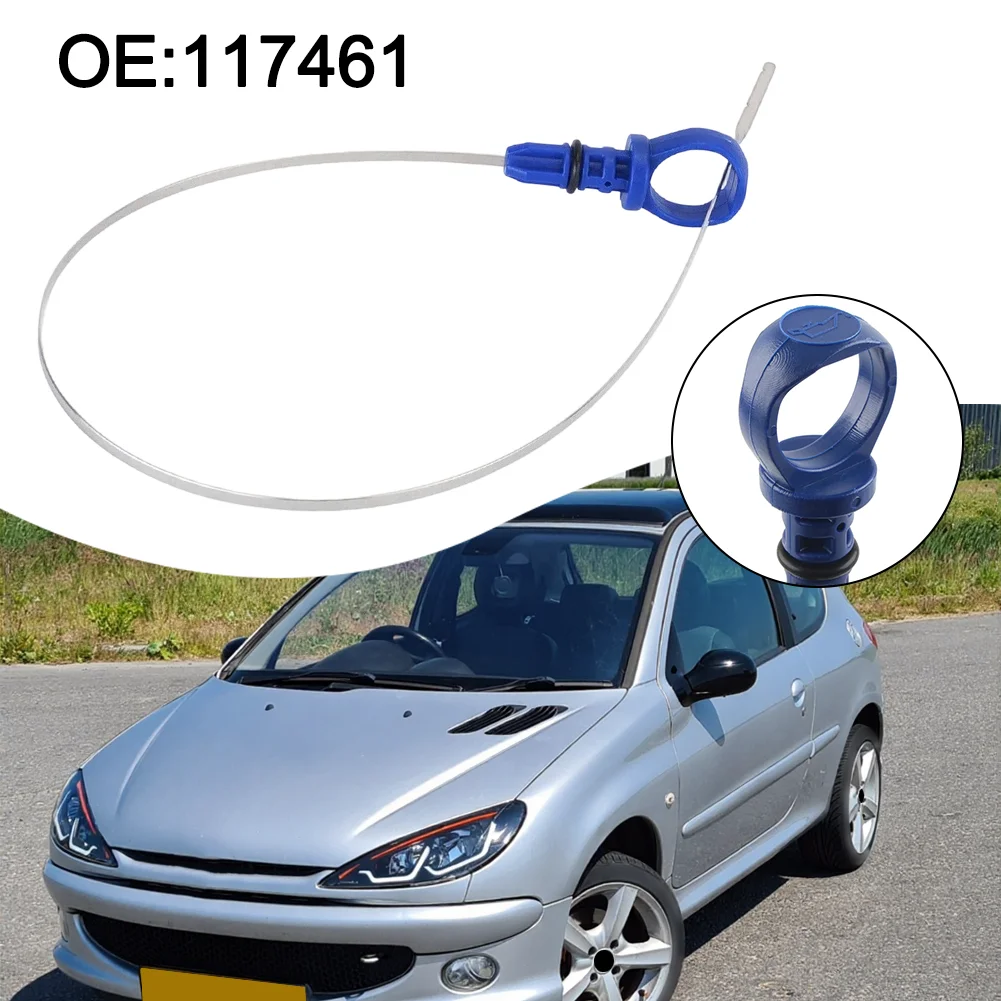1pc Car Engine Oil Level Aluminum Dipstick For Vehicles Including For 206 306 307 406 607 For C5 2.0 HDi