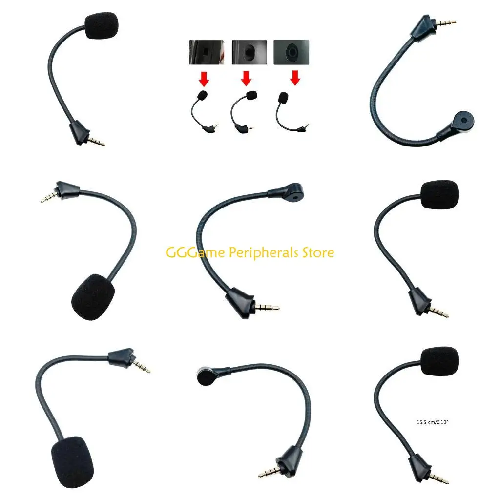 

U55B Replacement Game Mics Microphone Boom for Hyper X Cloud II Wireless Microphone