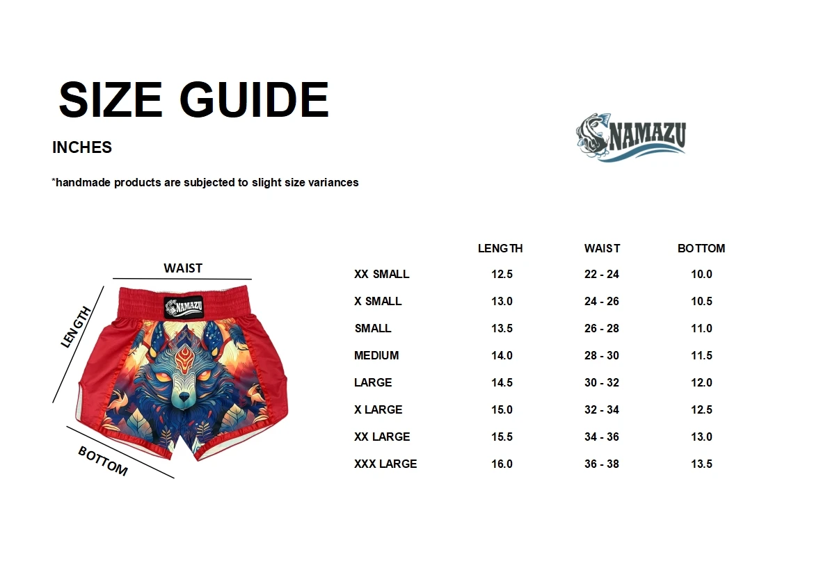 Afbeelding 7: Namuzu muaythai shorts voor volwassenen en kinderen, boksshorts. sportshorts, mma shorts, fitness- en amartialsportkleding