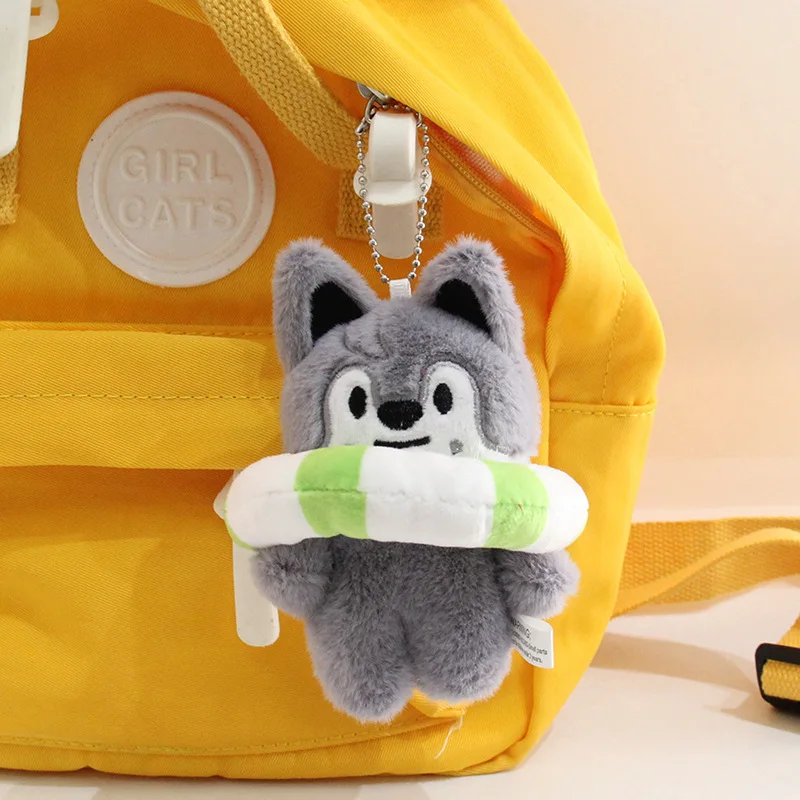 SKZOO الضالة الاطفال أفخم السباحة دائرة دمية المفاتيح متعددة الكرتون الحيوان شنقا الملحقات حقيبة الموضة قلادة الأطفال