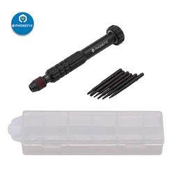 PHONEFIX Jeu de tournevis 12 en 1, kit d'embouts de précision Torx Kit de réparation de tournevis ouvert pour iPhone X/11/12/13/14 Outil à main de montre