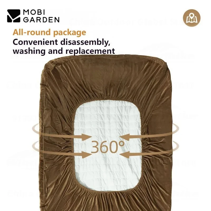 Imagem -02 - Mobi Jardim-capa de Colchão Inflável para Exterior Almofada de ar Colcha Esteira Moistureproof Veludo Sujo Acessórios de Acampamento