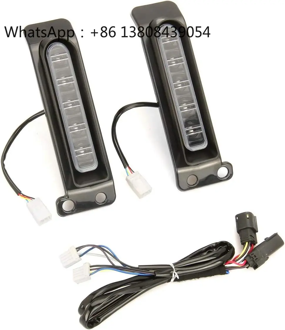 

Motorcycle Electra Glo Keystone Auxiliary LED Run/Brake/Turn Lamps for Harley Rear Fender Keystone Saddlebag Side Light 14-18