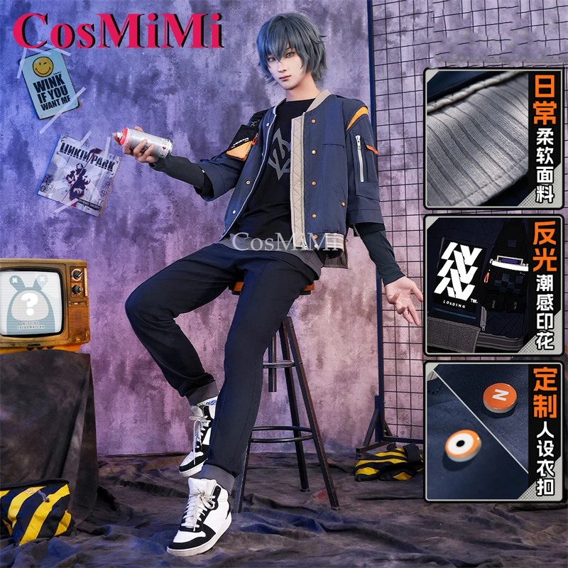 

CosMiMi Game Zenless Zone Zero Wise Cosplay Costumes Roper Handsome Fashion Daily Outfit Carnival Party Role Play Clothing S-XL