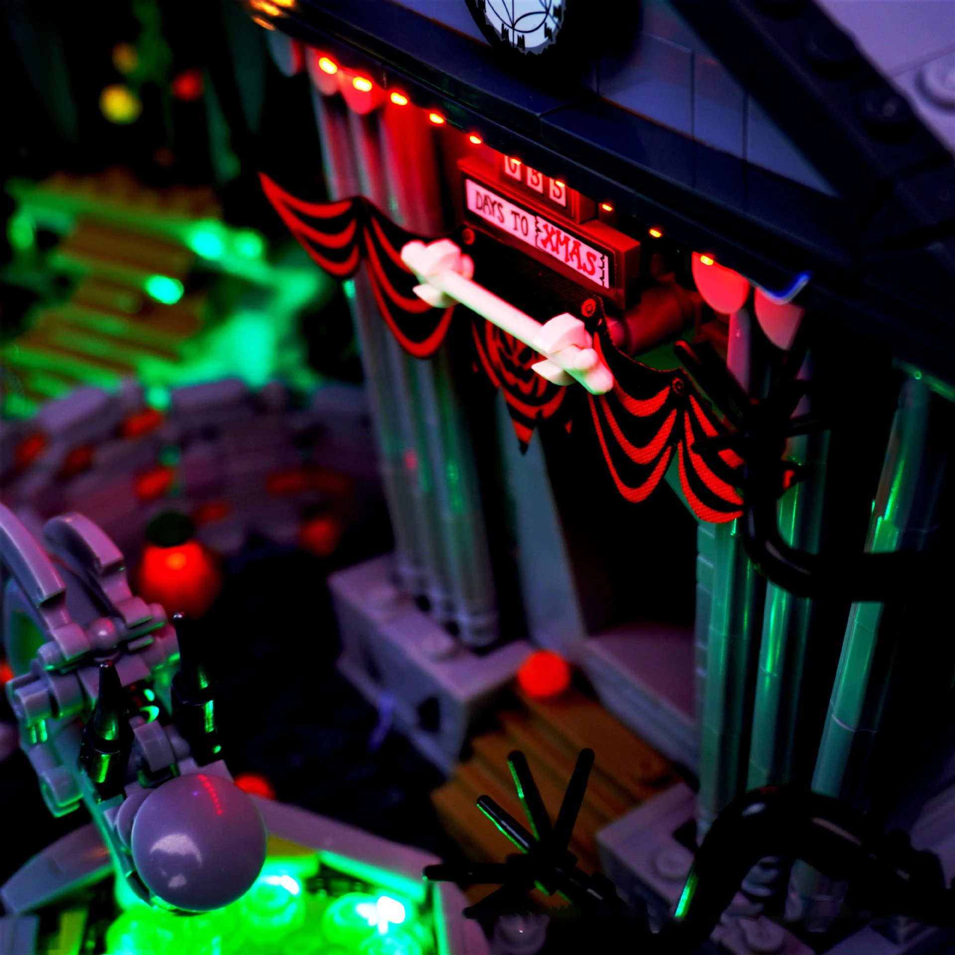 LED Light Kit for 21351 Halloween Skeleton Town Building Blocks DIY Lighting Set (Model Not Included)