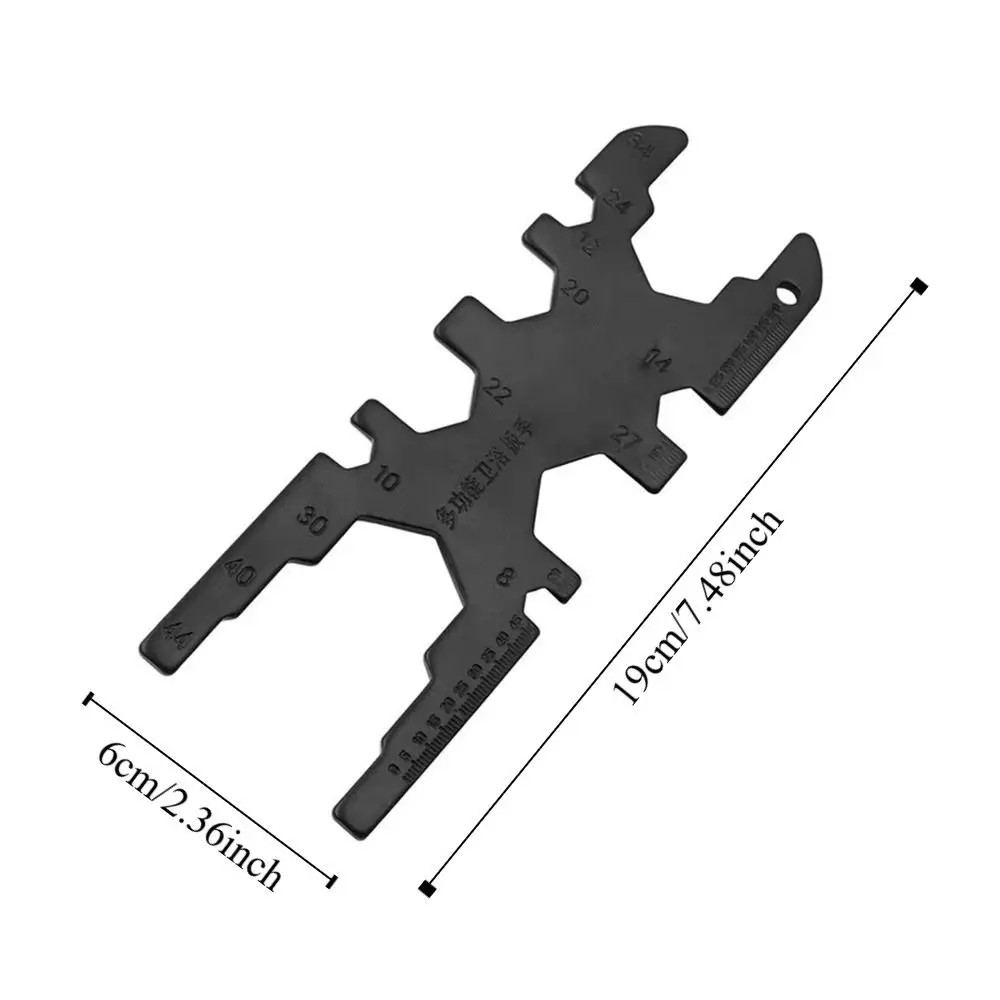 Llave para grifo de reparación de manguera de ducha, cuentas horizontales, carrete de tuerca de plástico, llave para burbujeador, llave de instalación de manguera ajustable más suelta
