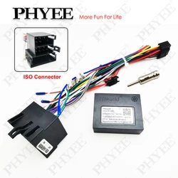 Mini-ISO CAN Bus Decoder Harness, SWC Retention 16Pin Android Radio Adapter, for Opel Astra G Corsa C Zafira A Vectra B (98-05)