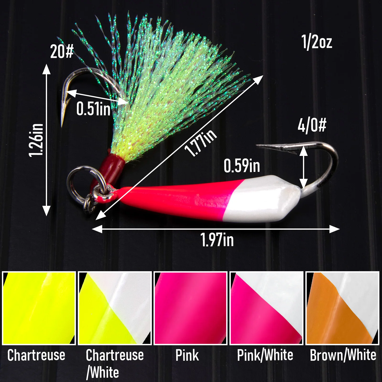 Jig Head Plátano Pompano de Pie – Vertical Jigging lance - imagen 4