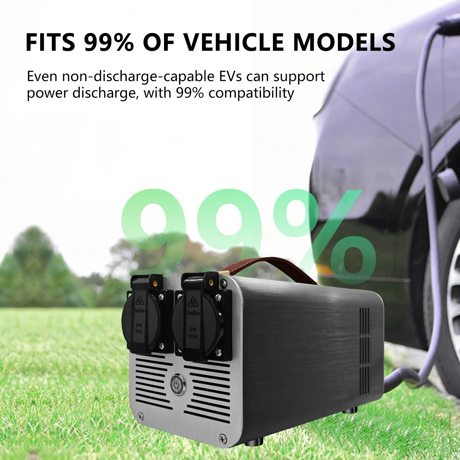 New Design 3.5KW Discharge for Tesla US CCS Model Car Home Vehicle V2L V2L 5KW Discharger Portable Outdoor Emergency Use