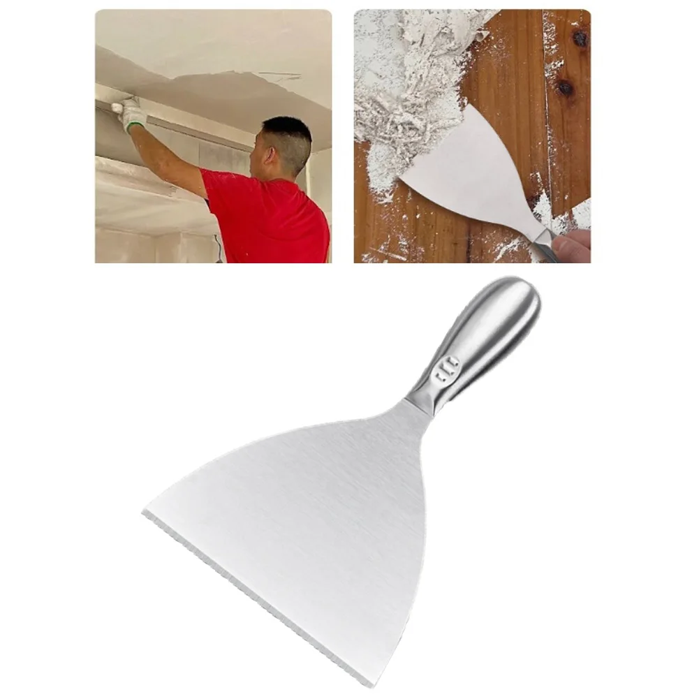 Ergonomic Scraper Stainless Steel Putty Cutter Flexible And Strong Blade Rust Resistant Material For Paint Scraping