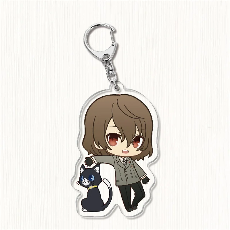 Game Persona 5 Keychain Ren Amamiya Ryuji Sakamoto Anne Takamaki Cartoon Print Acrylic Key Ring Chain Collection Otaku Gift