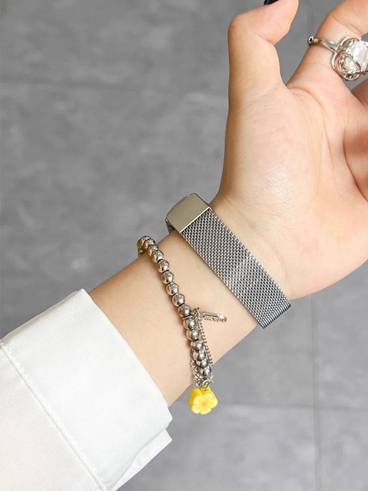 Stainless Steel Straps for mi band 10 miband 10 nfc Watch accessories magnetic belt correa bracelet for Xiaomi mi band 10 bands