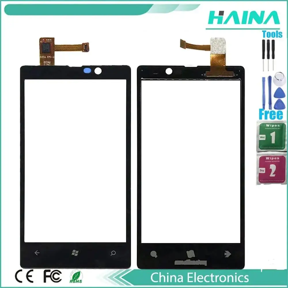 

Сенсорный экран для Nokia Lumia 820 N820 сенсорный экран дигитайзер сенсорный экран переднее стекло замена панели объектива