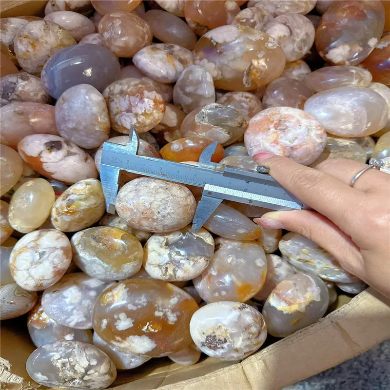 1000g natural crystal cherry blossom agate pendant mineral home decoration