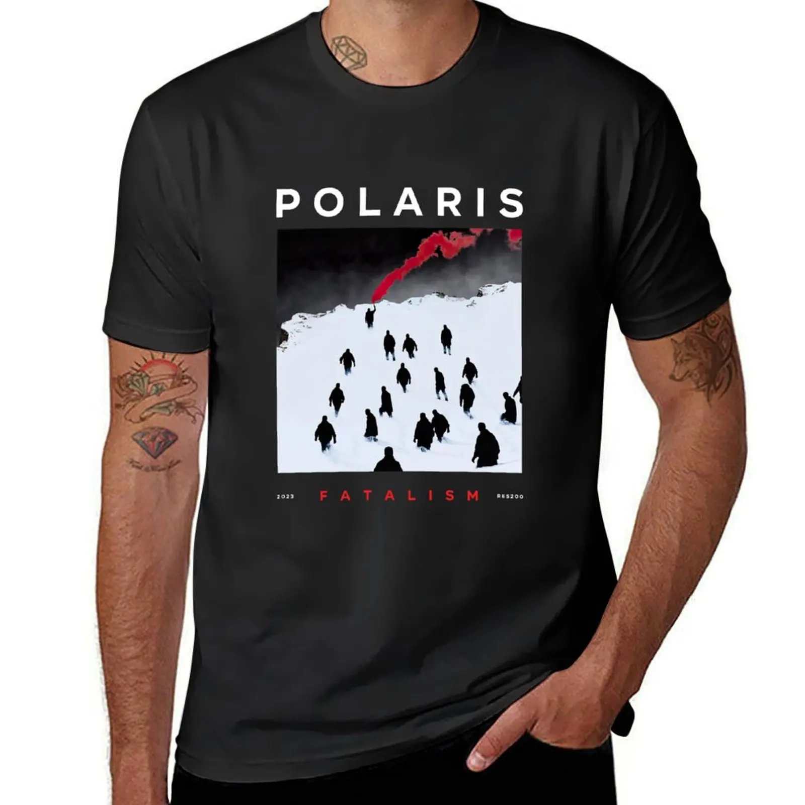 Polaris Merch Fatalism T-Shirt summer clothes vintage quick drying heavy weight t shirts for men