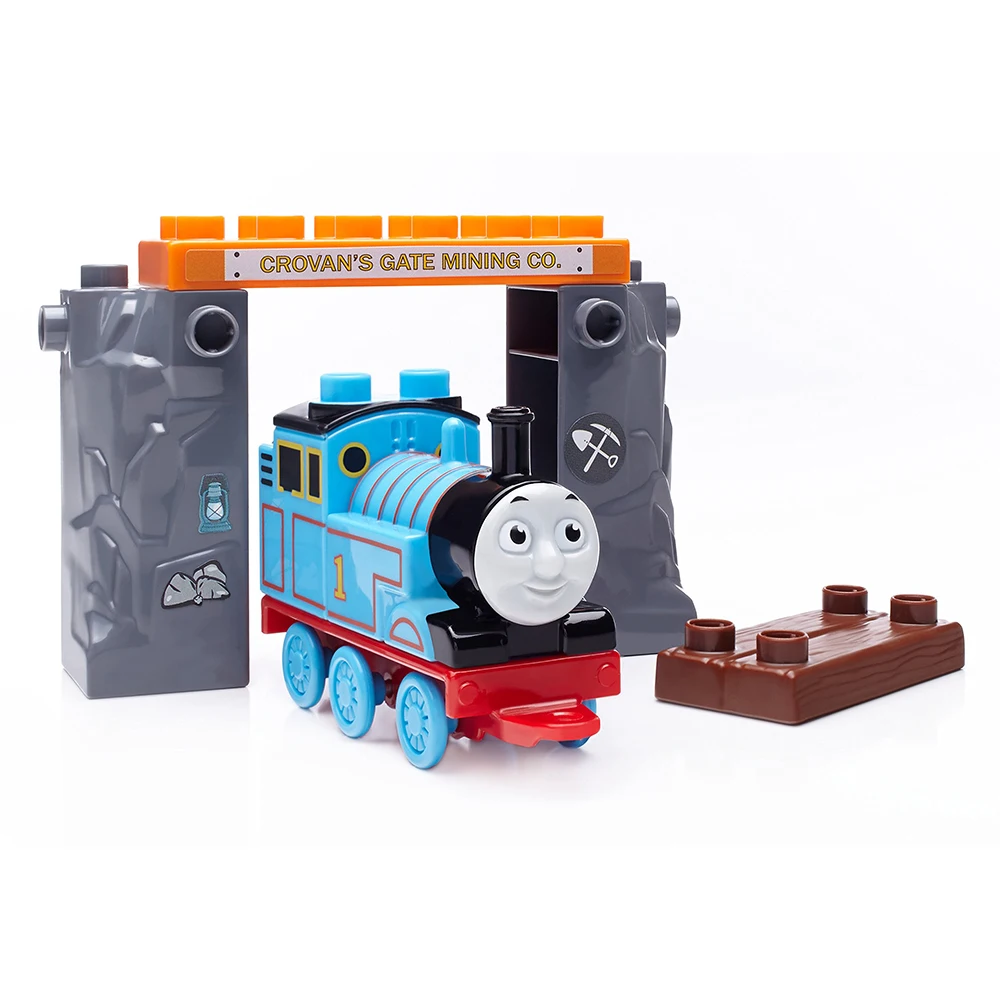 Thomas and Friends Build Construis Play Set Crovan's Gate Mining Co Toy Train Harold Figure Model Collectible Nostalgic Kid Gift