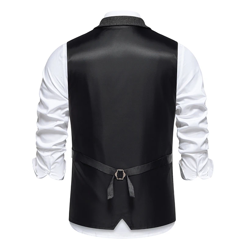 خريف جديد الرجال متعرجة مخيط الساتان الداخلية سترة الأعمال بدلة رسمية غير رسمية وهمية جيب سترة مزدوجة الصدر دعوى سترة