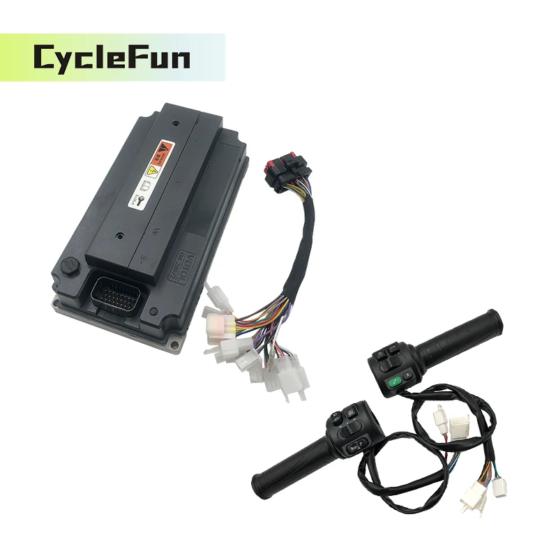 

VOTOL EM200/2 V2 160A 4-6KW EMC BLDC Controller with Throttle for Hub Mid-Drive Motor
