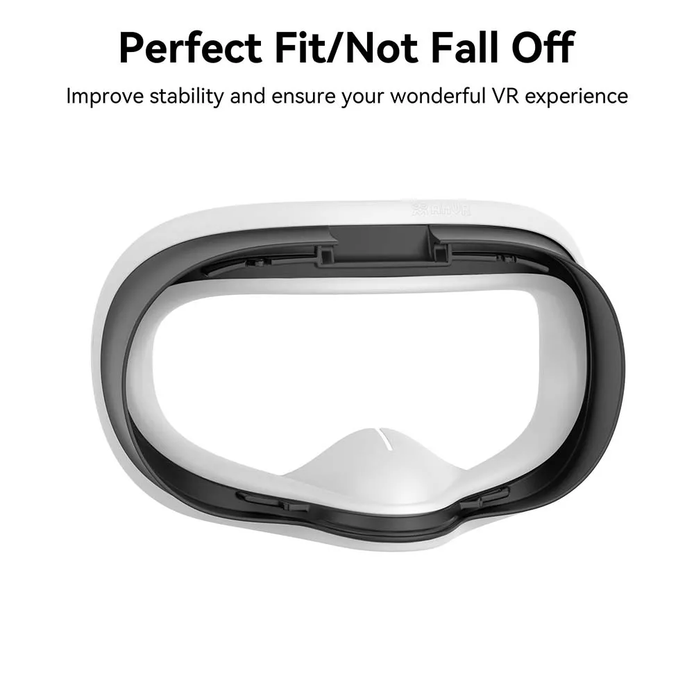 AMVR For Meta Quest 3S Face Cover Silicone Comfortable Sweatproof Protective Cover Eye Mask VR Glasses Accessories
