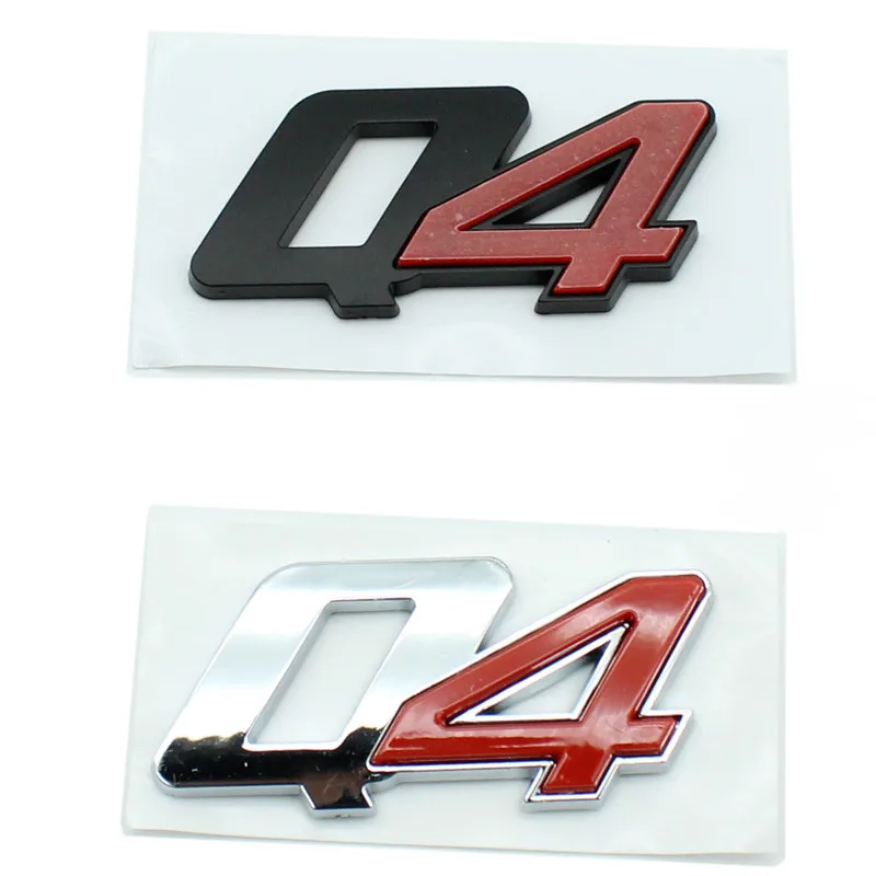 

Black Q4 Sticker Car Tail LOGO Styling Emblem Stickers for Alfa Romeo Giulia Stelvio Modification Accessories