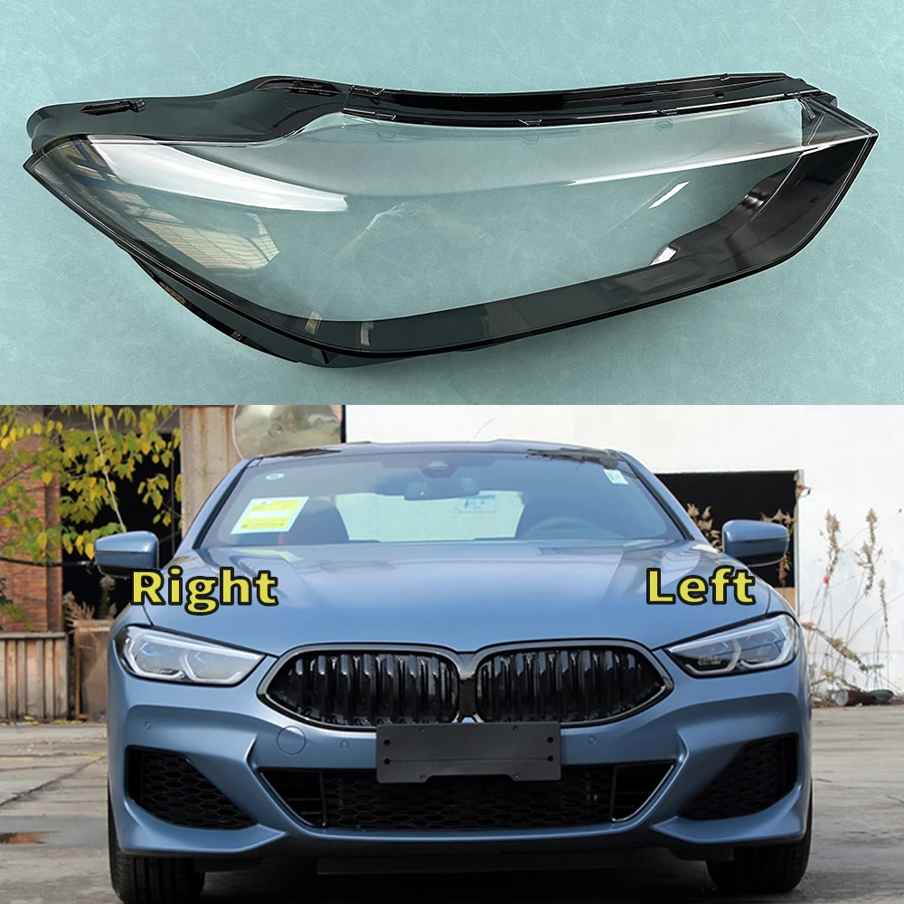 

For BMW 8 Series G15 2019 2020 2021 2022 Car Front Headlight Cover Lens Glass Headlamps Transparent Lampshad Lamp Shell Masks