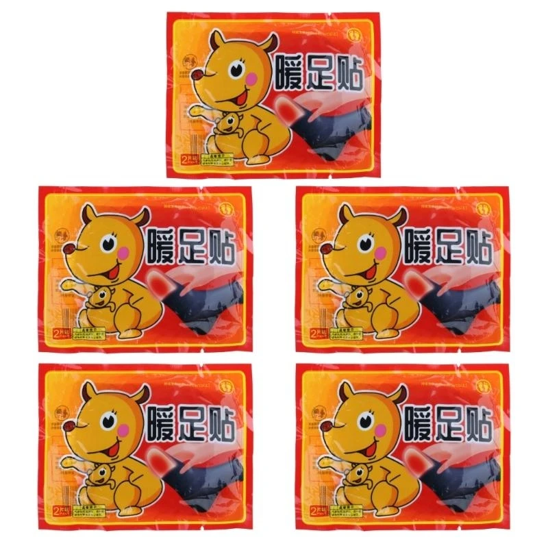 5 paar/10 Pcs Winter Körper Fuß Wärmer Aufkleber Wärme Klebe Patches Fuß Pad Halten Füße Warme Pads Wärme packs Langlebige Patch