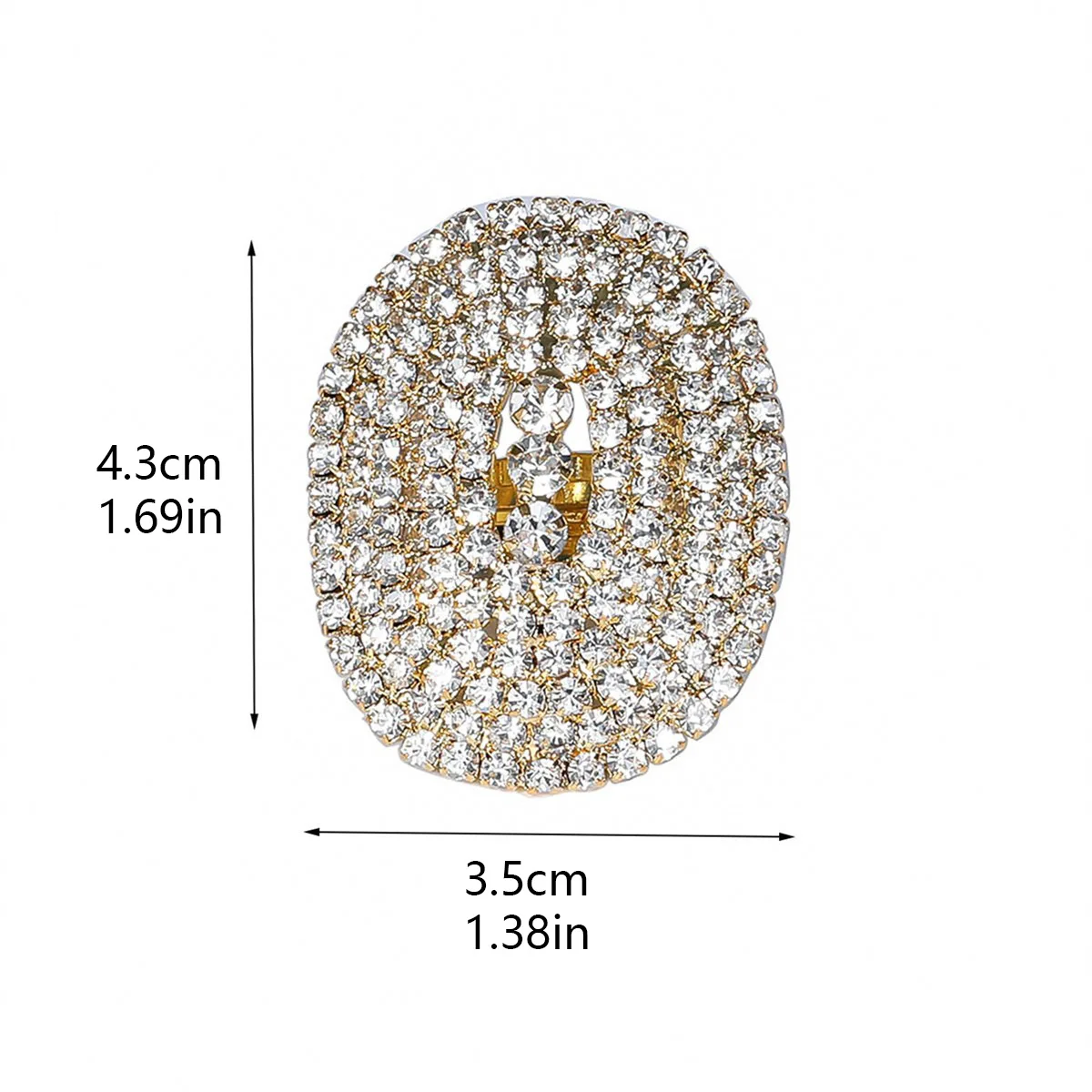 Luxury Sliver Crystal Rings for women Big Hollow Women Wedding Band Cubic Zirconia Statement Rings for women Jewelry