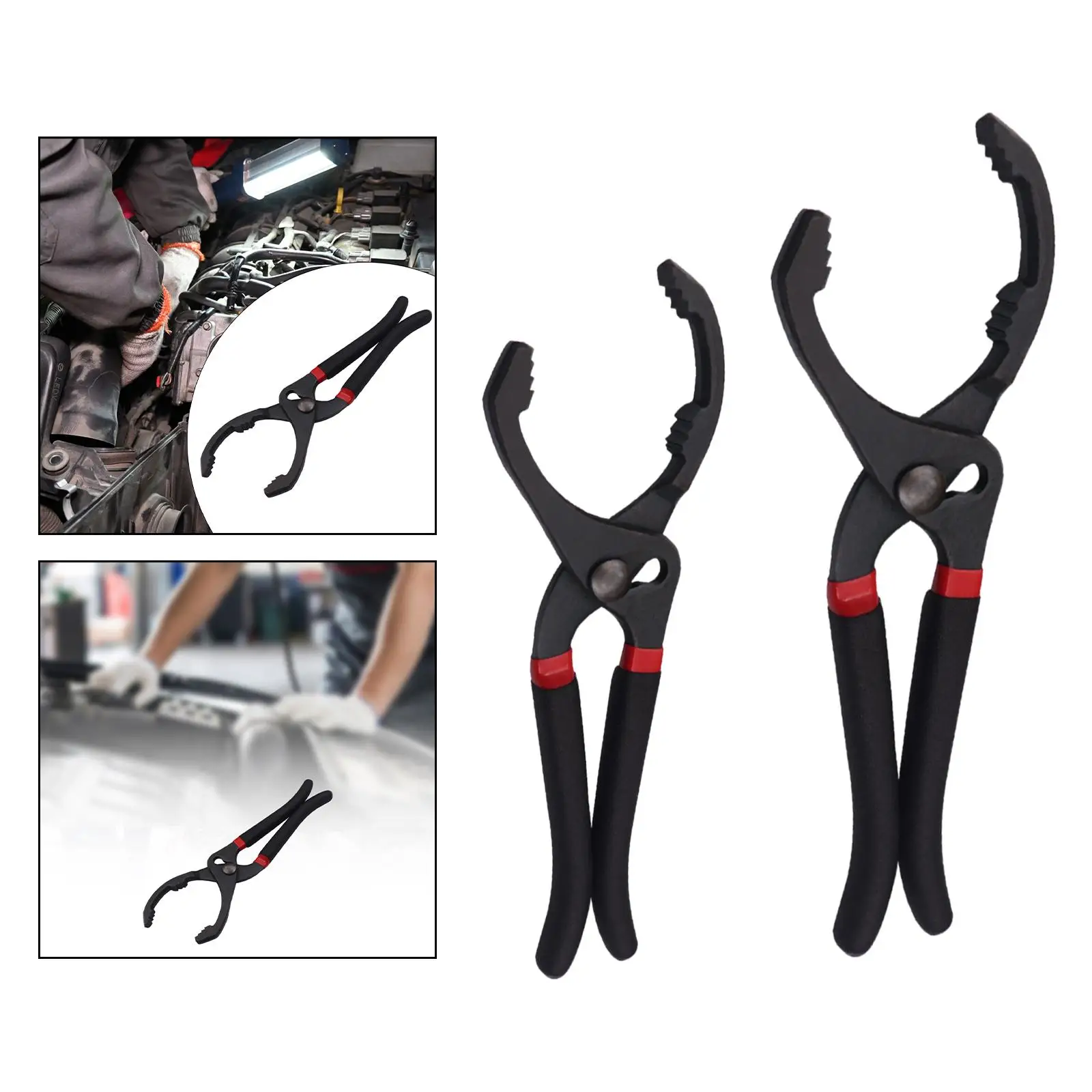 Adjustable Oil Filter Pliers Professional Universal for Cars Trucks Portable Automotive Oil Filter Removal Tool Hand Tool