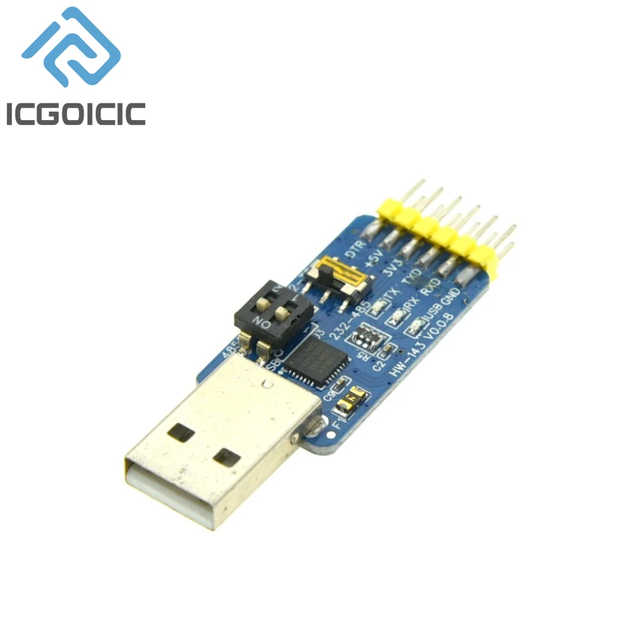 CP2102 USB-UART 6-in-1 Multifunctional(USB-TTL/RS485/232,TTL-RS232/485,232 to 485) Serial Adapter for Arduino