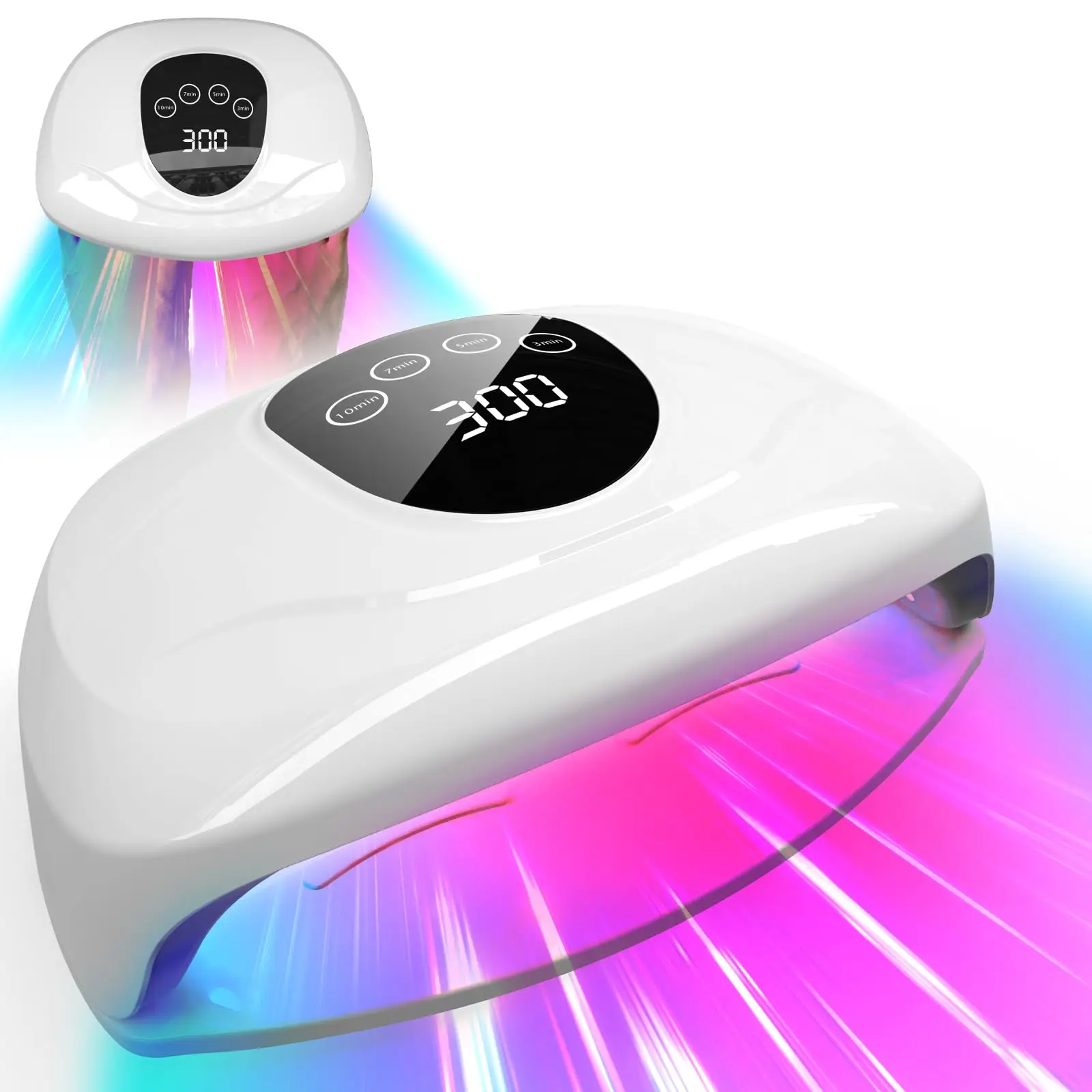 

Nail Fungus Onychomycosis Laser Device 2Devices for Hands&Feet Anti Fungal Cleaning Tools 660nm850nm460nm Timer&Dimming Function