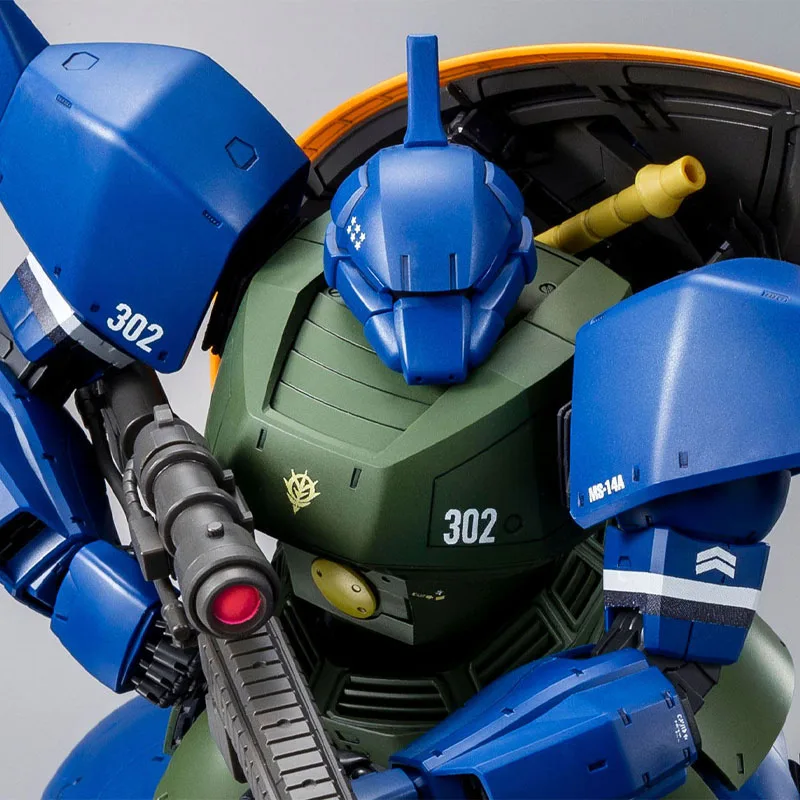 Bandai Original MG MS - 14A Gelgoog 1/100 figura de acción de Anime modelo de ensamblaje juguetes coleccionables adornos regalos para niños